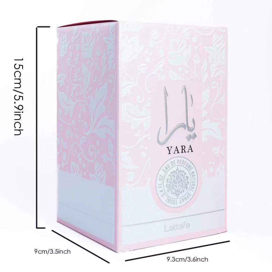 Lattafa Yara 100 ml – Eau de Parfum oriental gourmand femme Rose & Rouge – Meilleure Offre