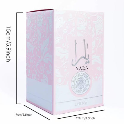 Lattafa Yara 100 ml – Eau de Parfum oriental gourmand femme Rose & Rouge – Meilleure Offre